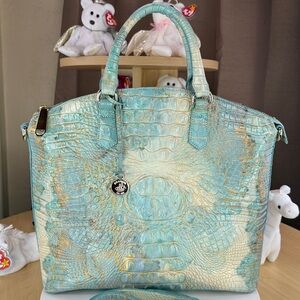 💥BRAHMIN - Large Duxbury Satchel in Serendipity Melbourne - DE216